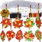 27 sets of fall leaf suncatchers, ornaments, and decorations DIY Window Paint Art Suncatcher Craft Kits Autumn Maple Leaf Suncatchers for Kids' Classrooms Thanksgiving Harvest Party Activity: Art Project